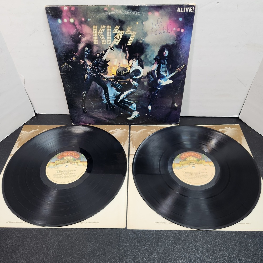 KISS Alive! Vinyl 2LP Casablanca NBLP 7020 1975 Gatefold Live Hard Rock Album